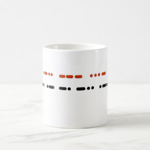 JAG ÄLSKAR MORFAR i morsealfabetmugg Kaffemugg