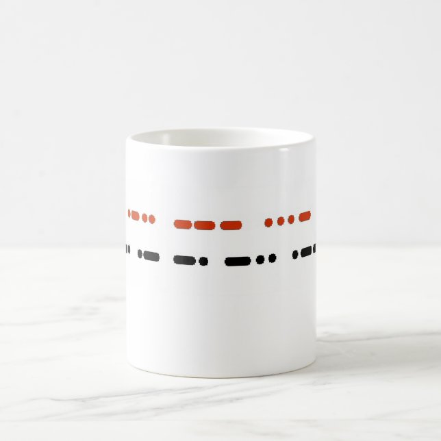 JAG ÄLSKAR MORFAR i morsealfabetmugg Kaffemugg (Center)