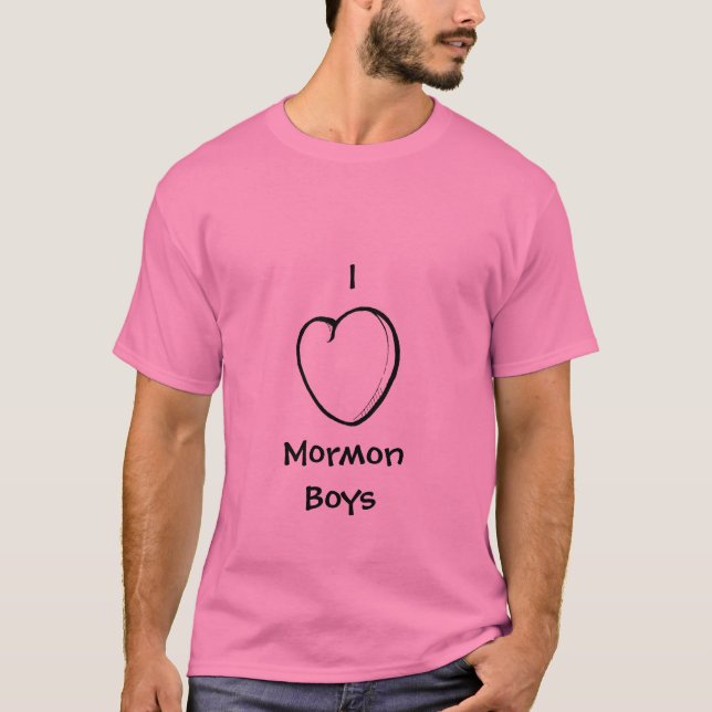 Jag älskar MormonBoys Tee Shirt (Framsida)