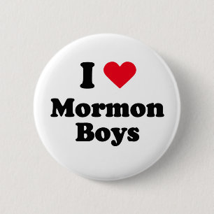 Jag älskar mormonpojkar knapp