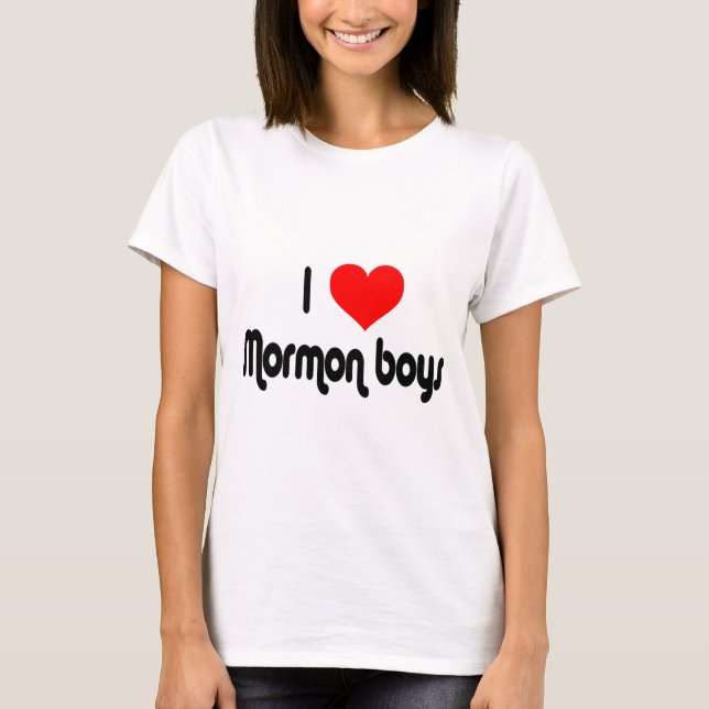 Jag älskar Mormonpojkar Tröja (Framsida)