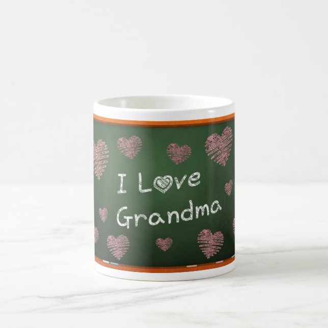 Jag älskar mormor! kaffemugg (Center)
