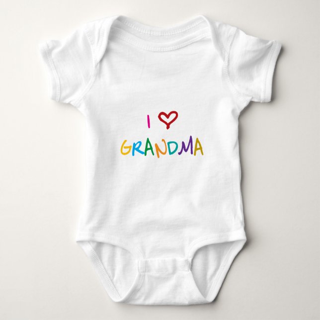 Jag älskar mormor t-shirt (Framsida)