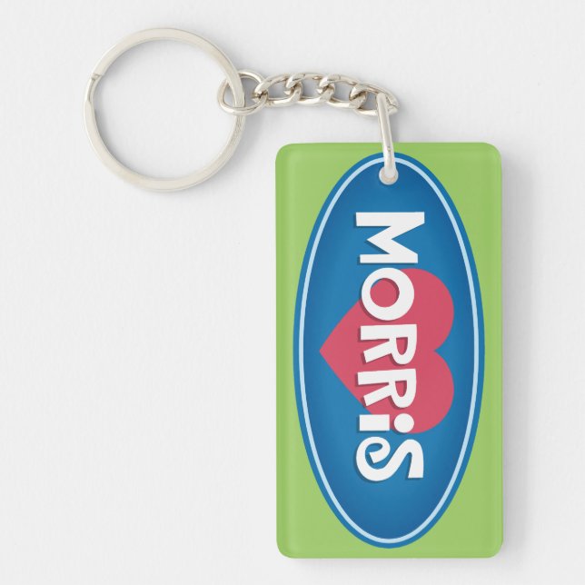 Jag älskar MORRIS Keychain (Framsidan)