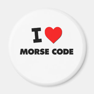 Jag älskar morsealfabet magnet