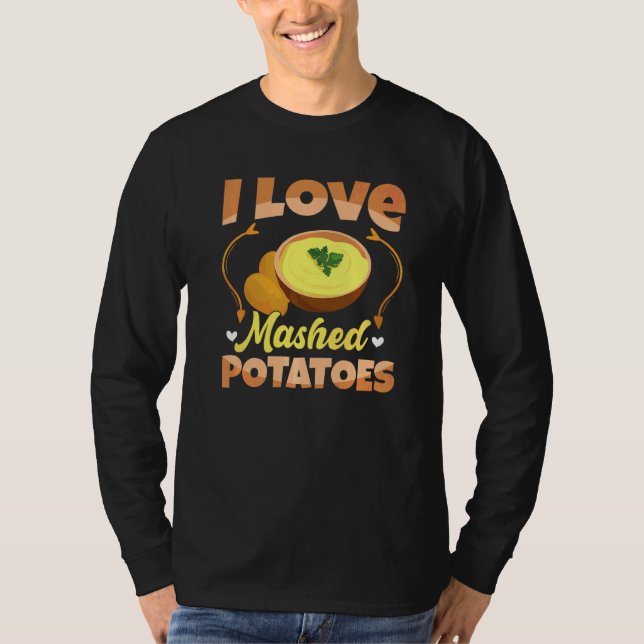 Jag älskar mosad potatis t shirt (Framsida)
