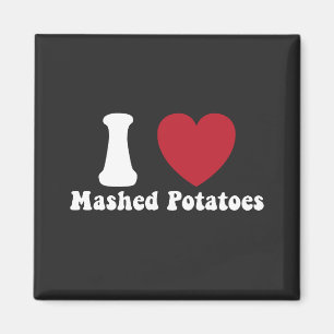 Jag älskar mosade potatis tackgavemiddag magnet