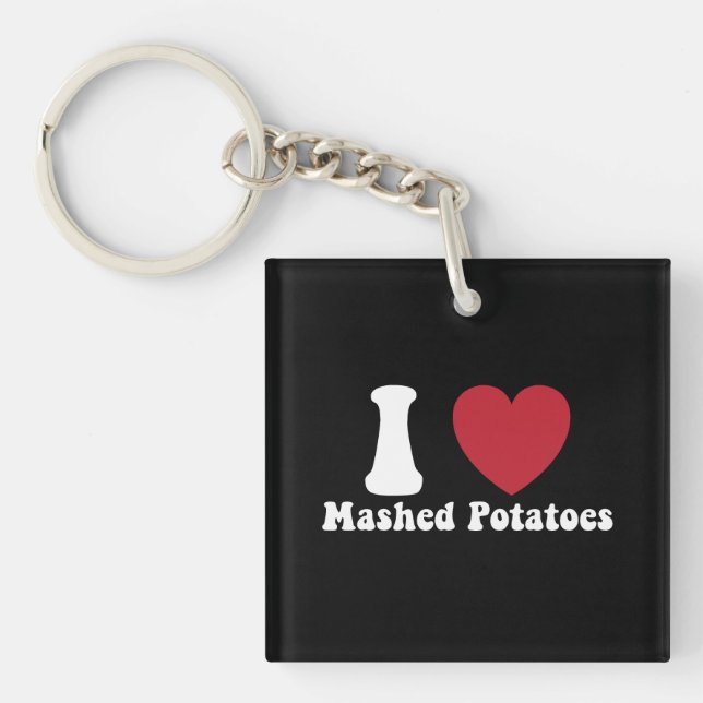 Jag älskar mosade potatis tackgivningsdagspresent (Framsidan)