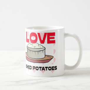 Jag älskar mosade potatisar kaffemugg