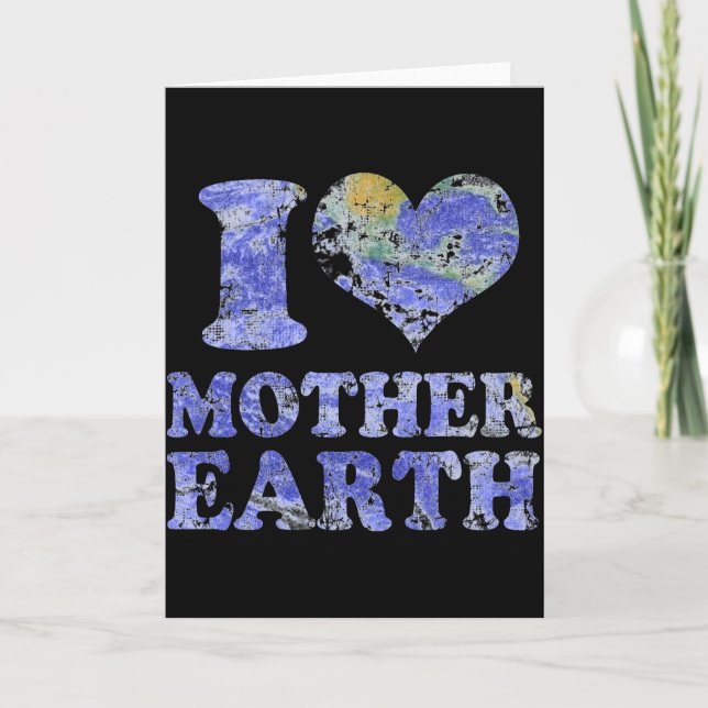 Jag älskar Mother Earth T-shirt  Kort (Framsida)