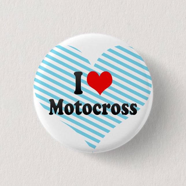 Jag älskar Motocross Knapp (Framsida)