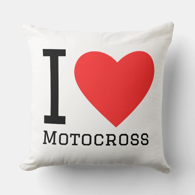 Jag älskar motocross kudde (Framsida)