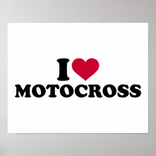 Jag älskar Motocross Poster