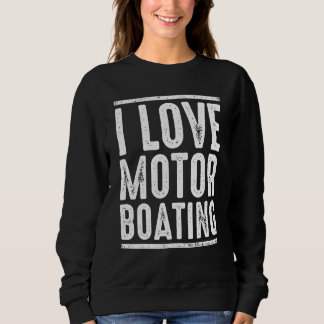 Jag älskar motorbåtliv Kapten för båtliv T Shirt