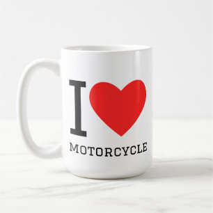 Jag älskar motorcykel kaffemugg