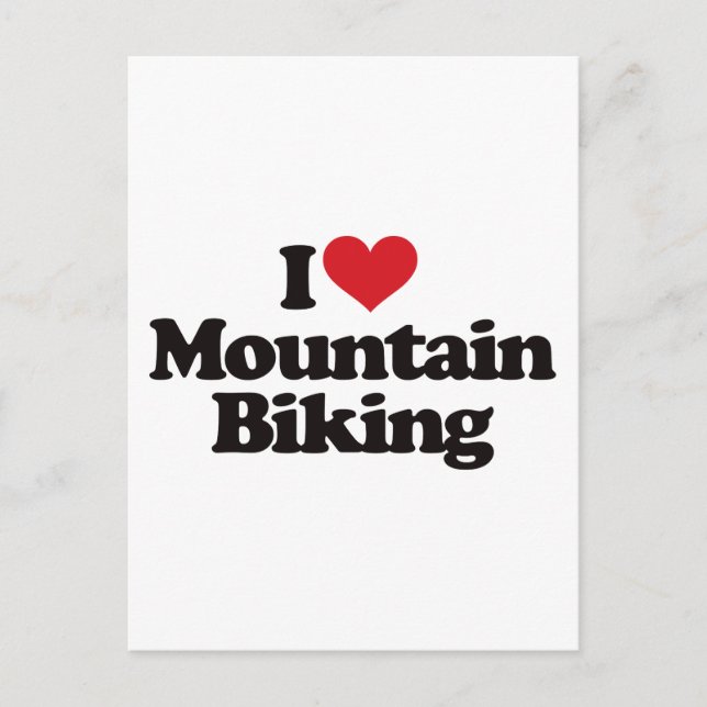 Jag älskar mountainbike vykort (Framsida)