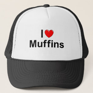 Jag älskar muffiner (för hjärta) truckerkeps