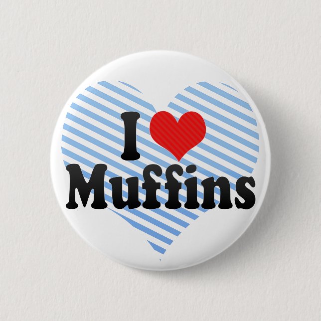 Jag älskar muffiner knapp (Framsida)