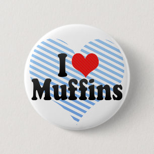 Jag älskar muffiner knapp