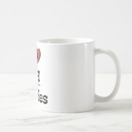 Jag älskar muggen för CH-kattungekaffe Kaffemugg