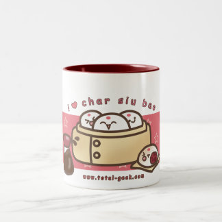 jag älskar muggen för kaffe för rödingsiu-baoen Två-Tonad mugg