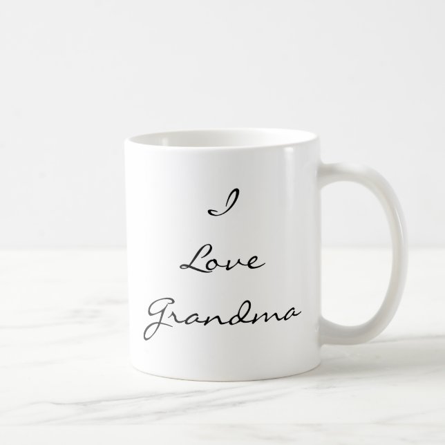 Jag älskar muggen för mormoranpassadefotoet kaffemugg (Höger)