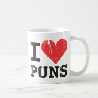 Jag älskar muggen för vitsklassikervit kaffemugg