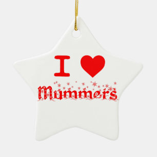 JAG ÄLSKAR MUMMERS JULGRANSPRYDNAD KERAMIK
