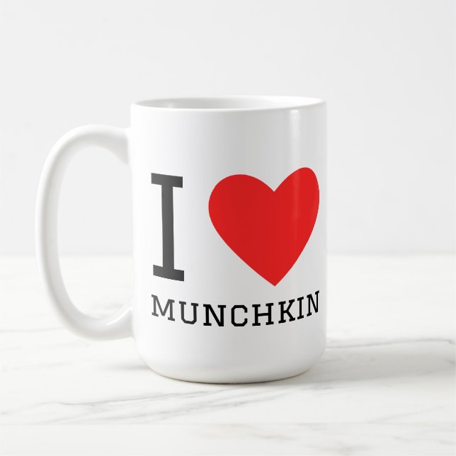 Jag älskar munchkin  kaffemugg (Vänster)