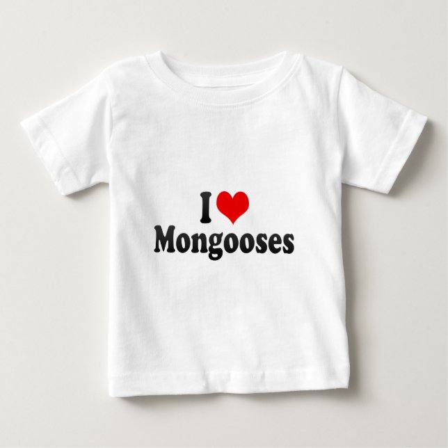 Jag älskar mungor t-shirt (Framsida)