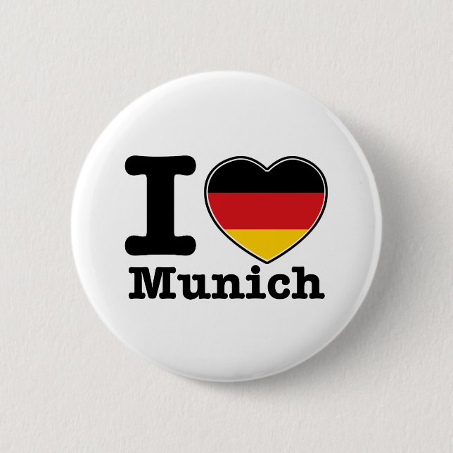 Jag älskar Munich Knapp (Framsida)