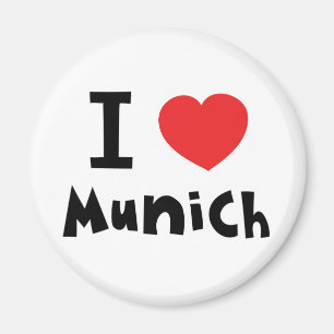 Jag älskar Munich Magnet