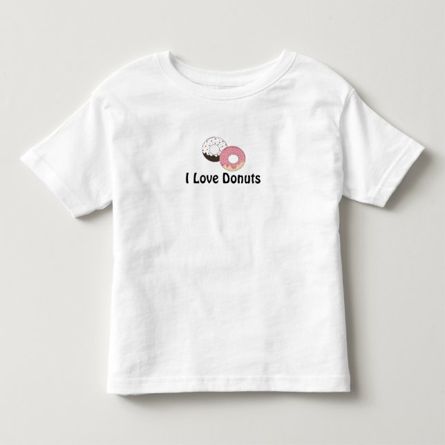Jag älskar munkar tee shirt (Framsida)