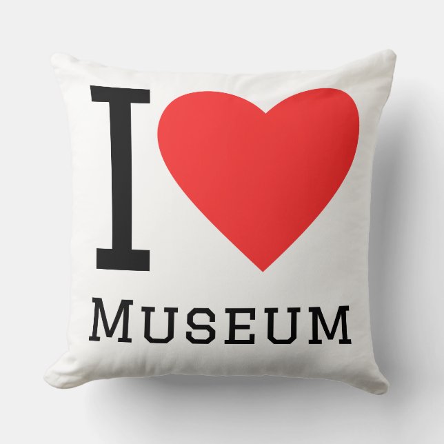 Jag älskar museum kudde (Framsida)