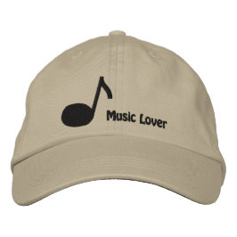 Jag älskar Musik Broderad Keps