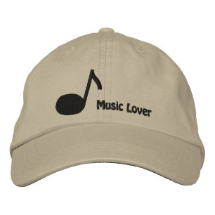 Jag älskar Musik Broderad Keps