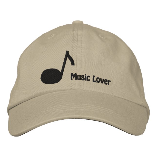 Jag älskar Musik Broderad Keps (Framsida)
