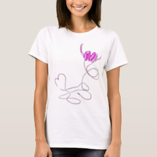 Jag älskar musik i den rosa tshirten (T16) Tee Shirt