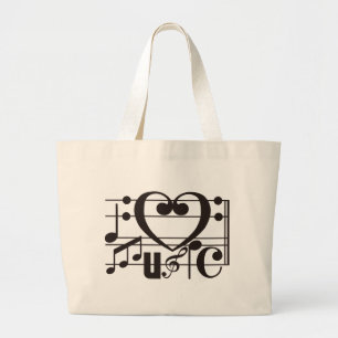 JAG ÄLSKAR MUSIK JUMBO TYGKASSE