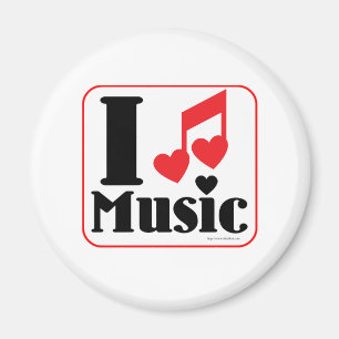 Jag älskar musik! magnet