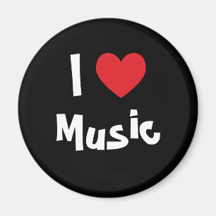Jag älskar musik magnet
