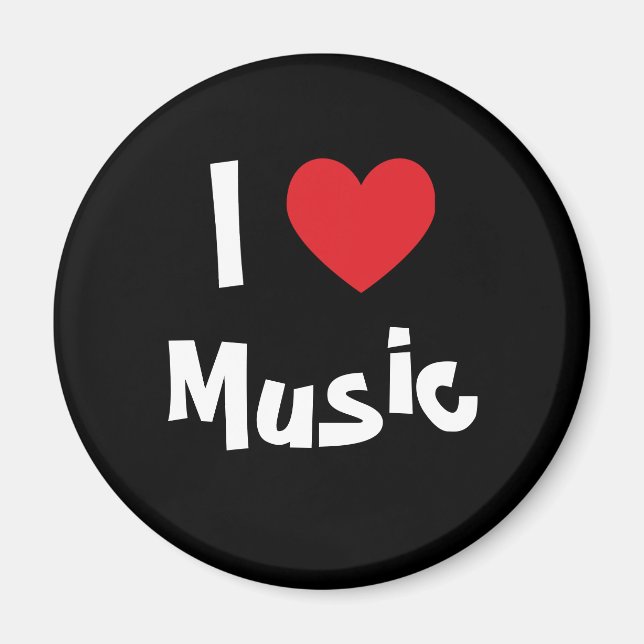 Jag älskar musik magnet (Framsidan)