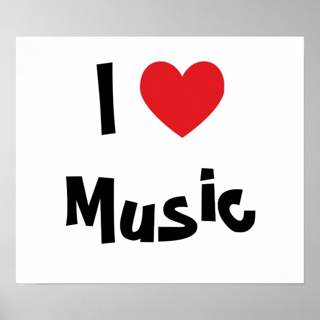 Jag älskar musik poster (Framsidan)