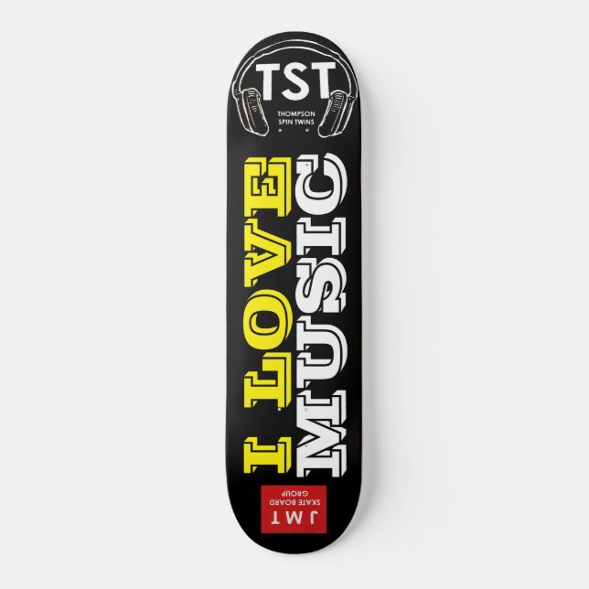JAG ÄLSKAR MUSIK  Skateboard (Framsida)