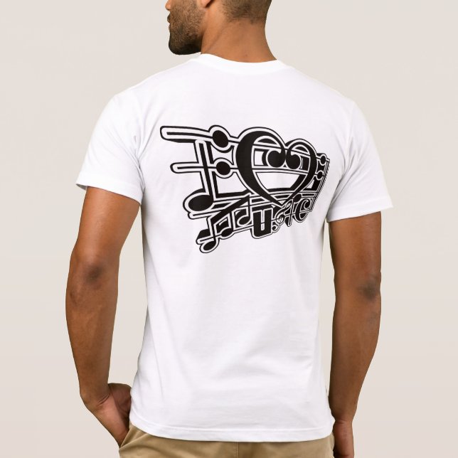 JAG ÄLSKAR MUSIK T SHIRT (Baksida)