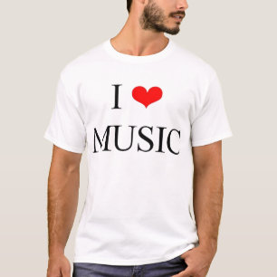 Jag älskar musik t shirt