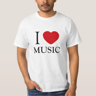 Jag älskar musik tee shirt