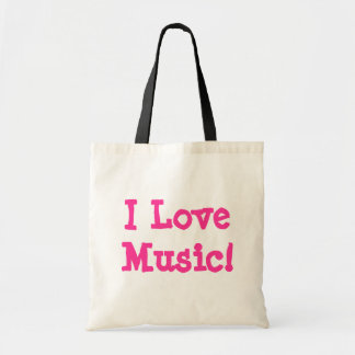 Jag älskar musik! tygkasse