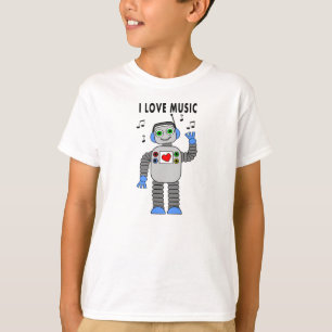 Jag älskar musikrobotT-tröja T Shirt