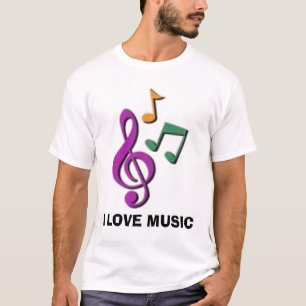 Jag älskar musikT-tröja T Shirt